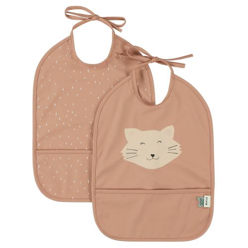 Conjunto&#x20;de&#x20;2&#x20;babetes&#x20;imperme&#x00E1;veis&#x20;Gato