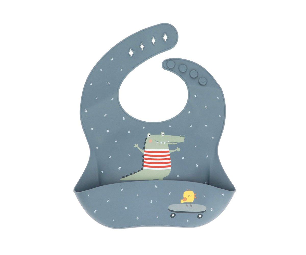 Babete&#x20;em&#x20;silicone&#x20;Croc