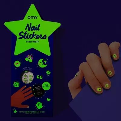 Nail&#x20;Stickers&#x20;Glow&#x20;Party