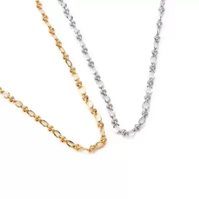 COLAR AÇO ELOS INTERLIGADOS