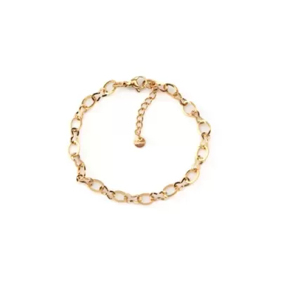 PULSEIRA AÇO ELOS DOURADO