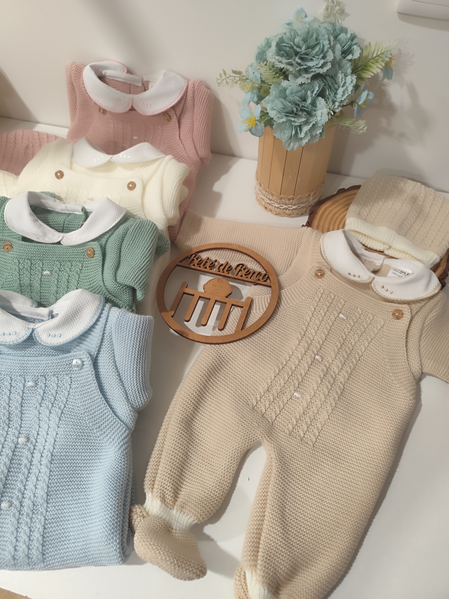 Jardineira Outono Inverno com Gorro