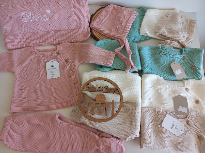 Conjunto de Malha 3 Peças - tam 6 meses