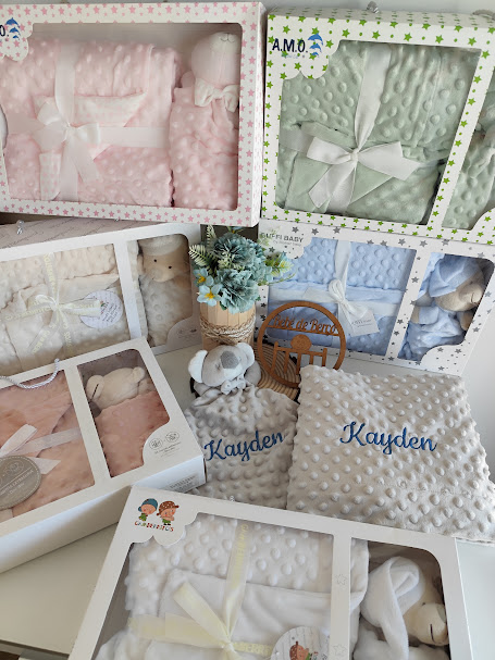 Manta Pipoca + Doudou / Ursinho