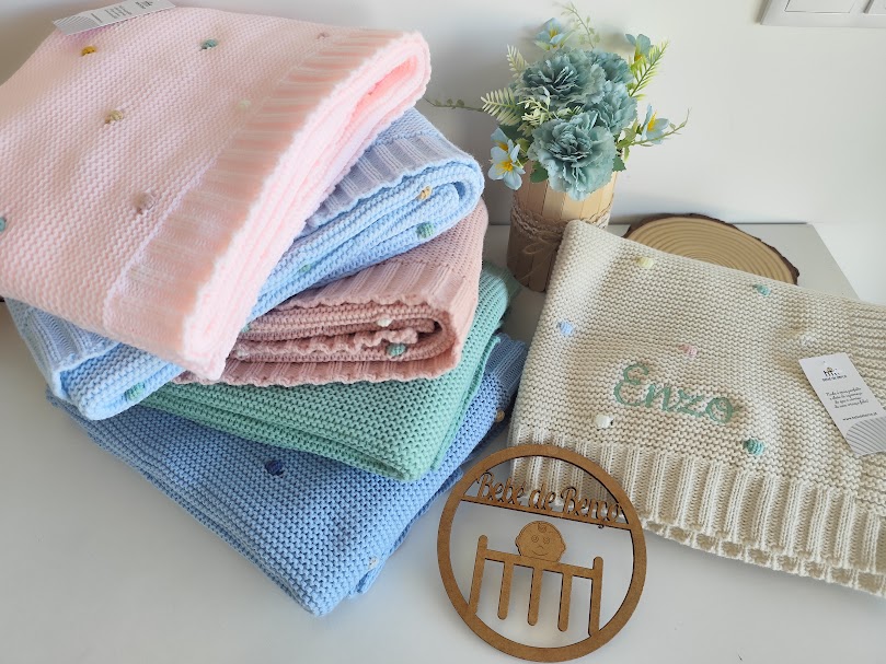 Manta Quentinha de malha da coleção Outono Inverno