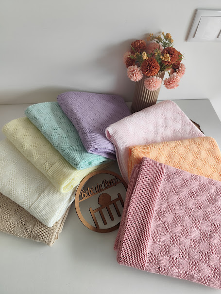 Manta de Algodão - várias cores disponíveis