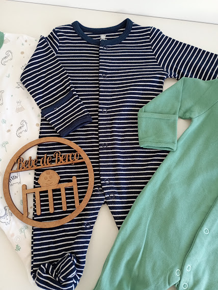 Babygrow de Algodão com Abertura a Frente