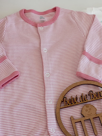 Babygrow de Algodão com Abertura a Frente