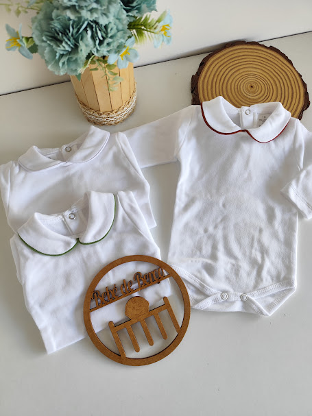 Body de Gola Redonda Manga Comprida cardado