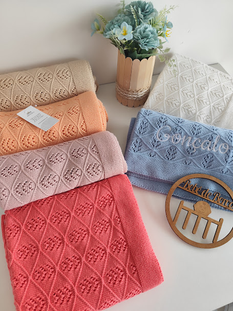 Manta Espiga de Malha fresca