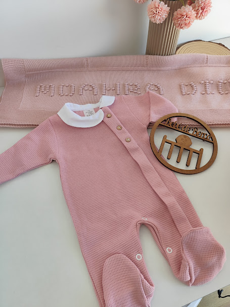 Babygrow de Algodão com abertura a frente