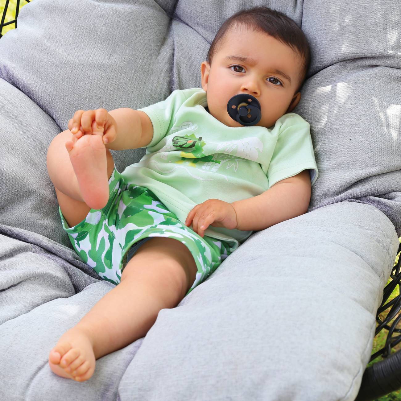 Tshirt + Calções Tema Dinosssauro - 9 meses