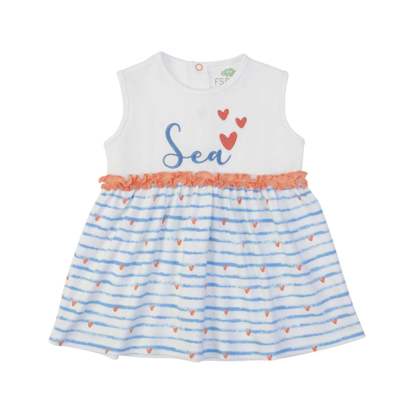 Vestido Algodão Orgânico tema "Sea"