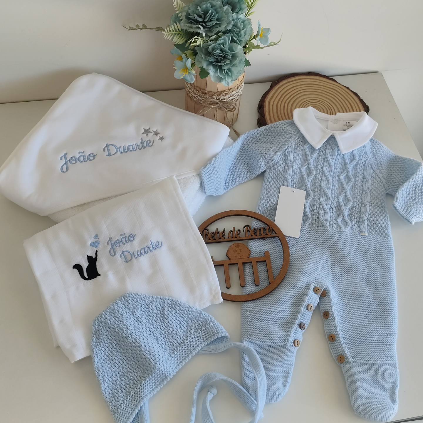 Babygrow / Fato de Malha com Touca