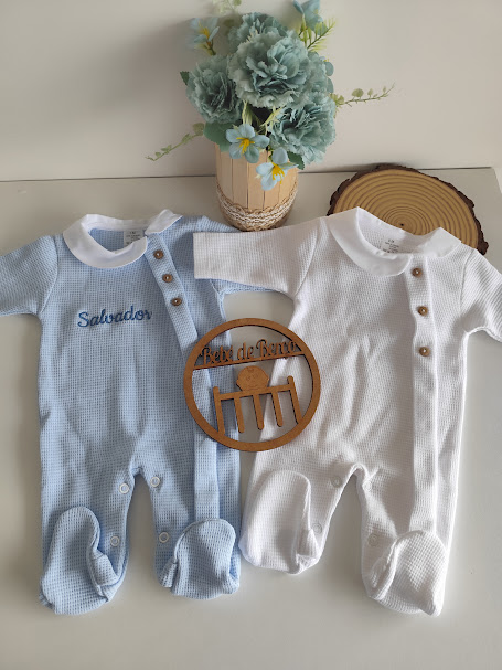 Babygrow de Algodão com abertura a frente