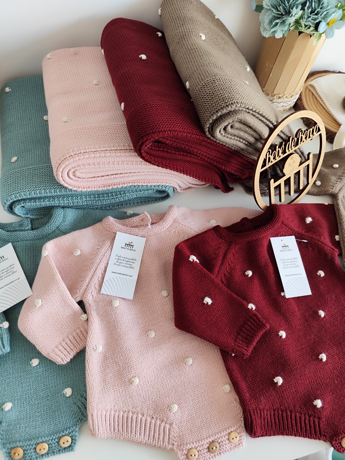 Fofo de Malha com Carapins e Touca