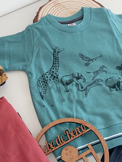 Fato Treino cardado Animais da Selva