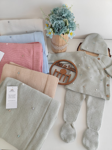 Camisola, calça e gorro Malha de Algodão