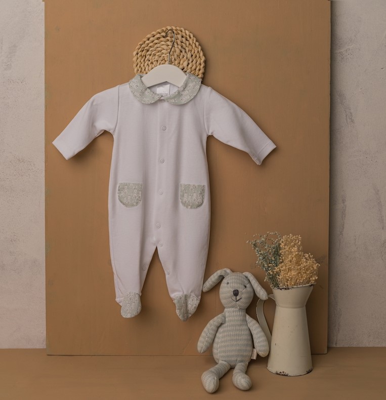 Babygrow Bunny - Rosa, azul ou Verde