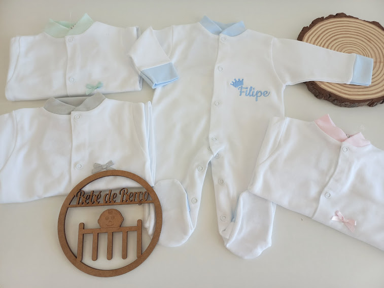Babygrow sem gola Personalizado em Algodão