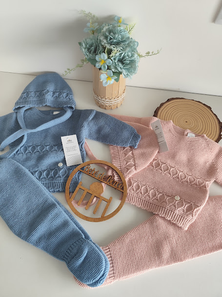 Conjunto de Malha 3 Peças com Touca