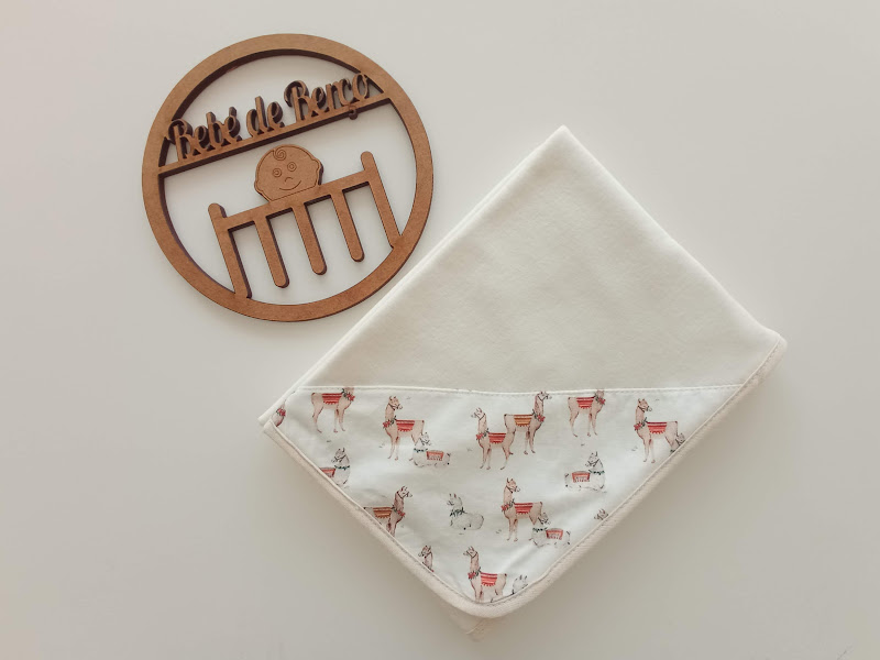 Pack / Conjunto de Algodão Tema Lama - tam 1 mês