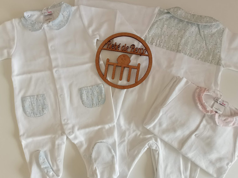 Babygrow Bunny - Rosa, azul ou Verde