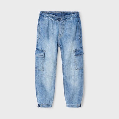 Calça denim paraquedas