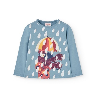 Camiseta malha para o bebé menina