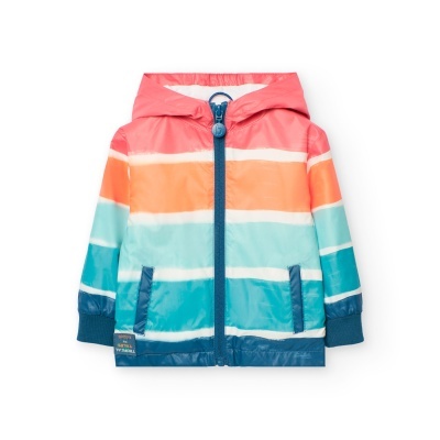 Parka tecido técnico para o bebé menino estampado