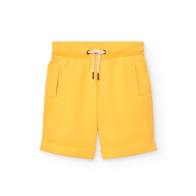 Bermuda felpa para menino girassol