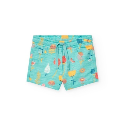 Short felpa estampado do bébé estampado