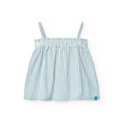 Top às riscas para menina listrado