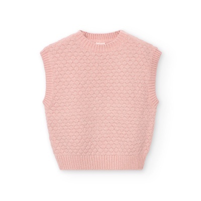Colete tricot para menina