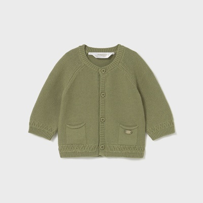 Cardigan cuello redondo trico