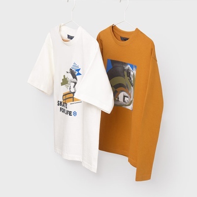 Pack camisetas m/comprida e m/curta