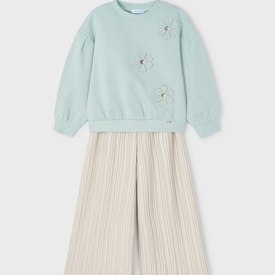 Conj. calça plissado