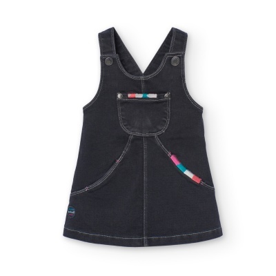 Saia jardineira denim do bebé -BCI