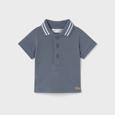 Polo m/curta granito básico