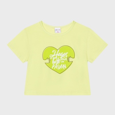T-Shirt Pásion verde limão