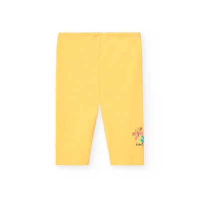 Leggings basico para o bebé menina amarelo