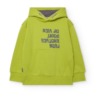 Sweatshirt felpa com capuz para menino