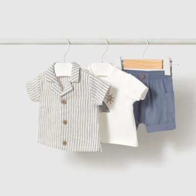 Conj. calção sobrecamisa