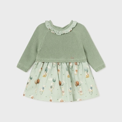 Vestido malha combinado