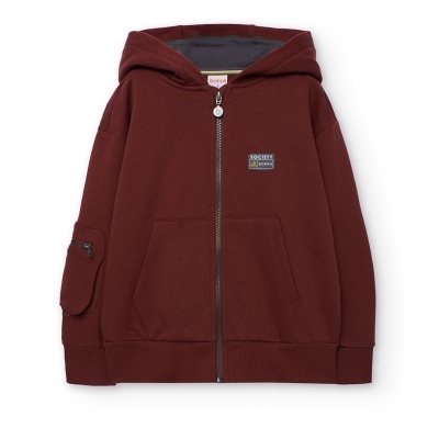 Casaco felpa com capuz para menino