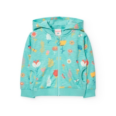 Casaco felpa para o bebé menina estampado