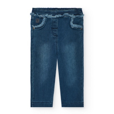 Calças denim para o bebé menina