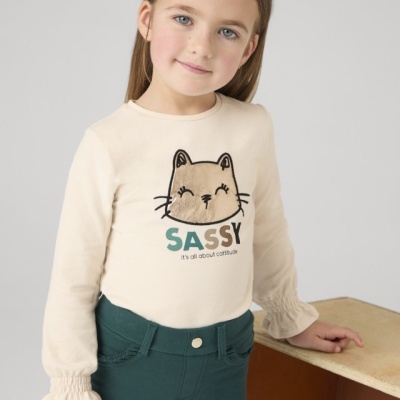 Camiseta m/comp. bordada