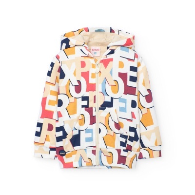 Casaco felpa estampado do bébé