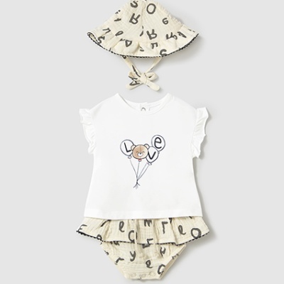 Conj. saia e chapéu